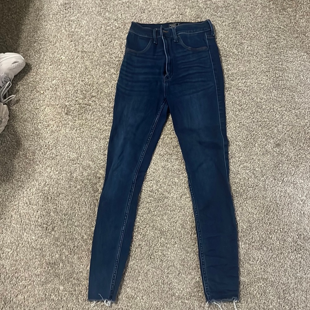 Abercrombie ultra high rise jean legging - raw hem